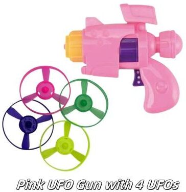 Inspired Finds Cat Flying Disc Launcher Toy Set With 4 Discs For Kitten Chasing Training And Outdoor Play pink