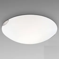 Große Fox LED-Deckenleuchte im klassischen Design aus satiniertem Glas Ø40cm von Fabas Luce