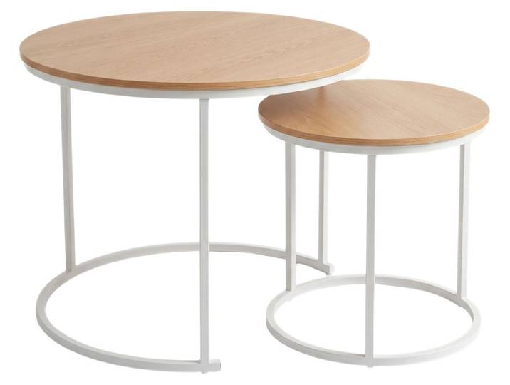 Set aus 2 runden Couchtischen, Ø 60 cm x 50 cm