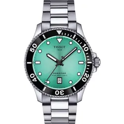 Tissot T1204101109100 Herren-Taucheruhr Seastar 1000 Türkis 40 mm
