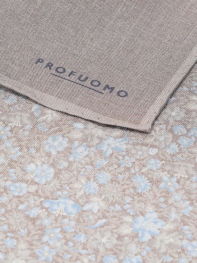 PROFUOMO Seiden Stecktuch braun M