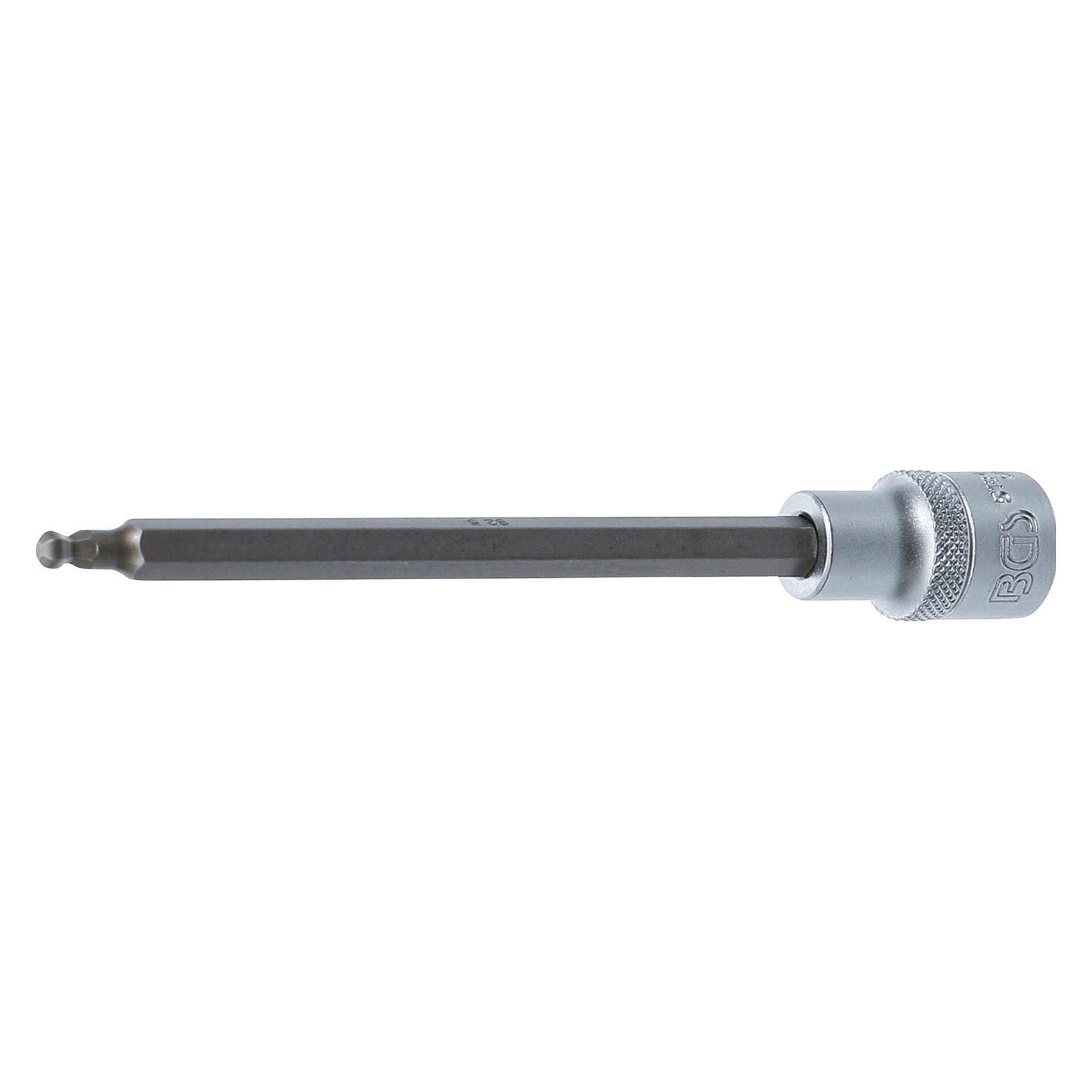 BGS Bit-Einsatz Länge 160 mm 12,5 mm (1/2") Innensechskant mit Kugelkopf 5 mm (5184-HB5)