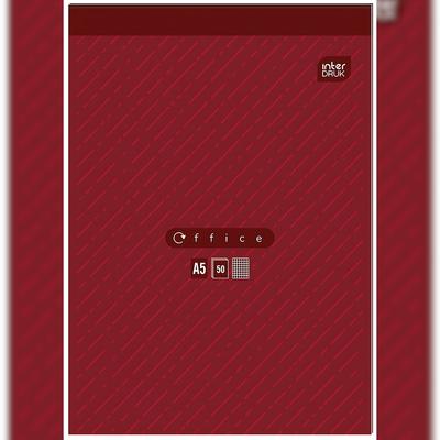 Interdruk Briefblock A5 rot kariert 50 Blatt 70g/m²
