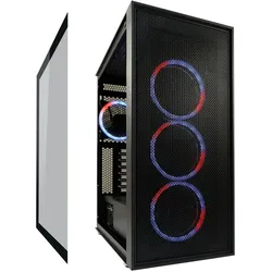 LC-Power Gehuse Gaming 802B-ON Black Wandererd X RGB black retail (ATX, mATX, Mini-ITX), PC Gehäuse, Schwarz