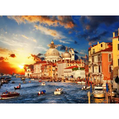 Fototapete PAPERMOON "Venice Sunset", bunt, B:5m L:2,8m, Vlies, Tapeten