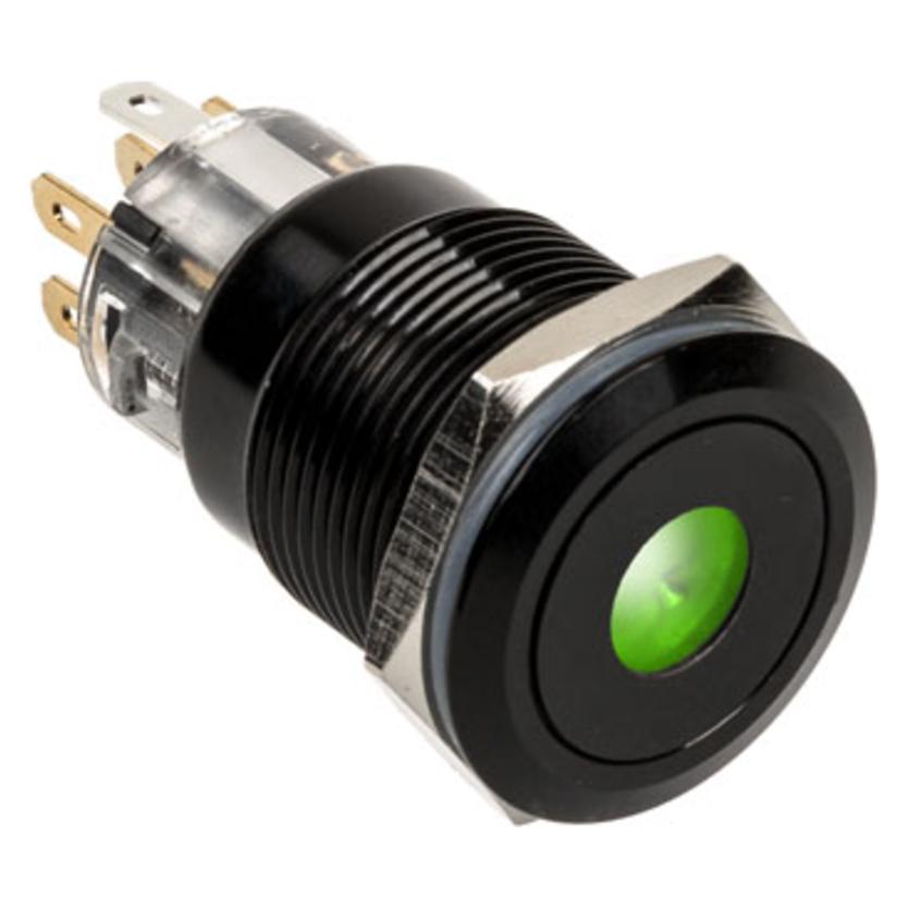 DimasTech Vandalismusschalter/-taster 19mm, Blackline Dot - RGB (PD218)