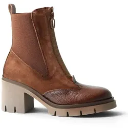 Hispanitas für Damen. HI254280 Zurich Lederstiefeletten braun (39), 5 bis 8 cm, Reißverschluss, Lässig