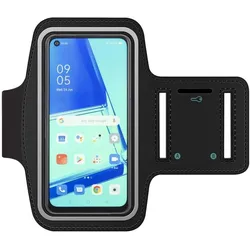 SmartFitness Oppo A52 / A72 Handy Sport Armband, Smartphone Sportarmband, Schwarz