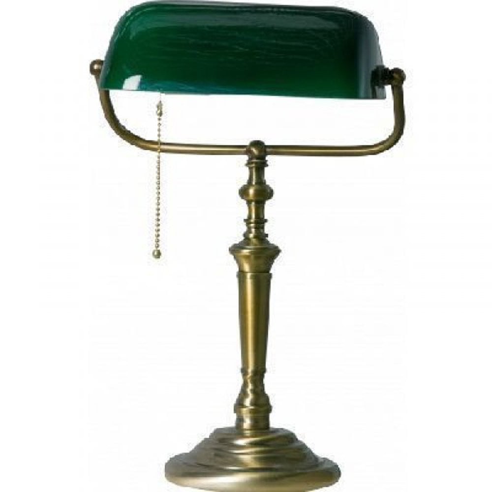 Steinhauer Notarislamp Ancilla Tafellamp Brons en Groen