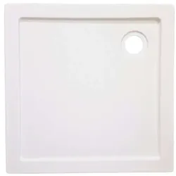 DM-San Duschmeister Eck Duschwanne Aryl 90x90x4cm weiß.. - Duschwanne