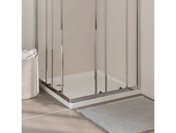 vidaXL Duschtasse ABS Quadratisch Weiß 80x80 cm