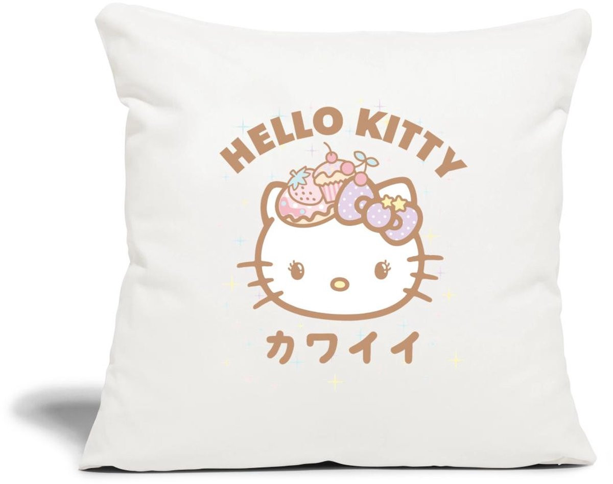 Sierkussenhoes Hello Kitty Kawaii Stijlen Met Sterren voor volwassenen, 45 x 45 cm