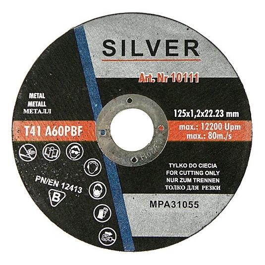 Silver Metallschnittscheibe 125 x 1,2 x 22,2 mm (35621914)