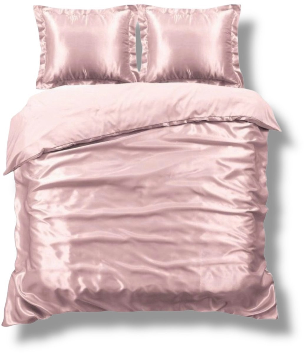 Beauty Silk Dekbedovertrek Licht Roze - 240 x 220 cm