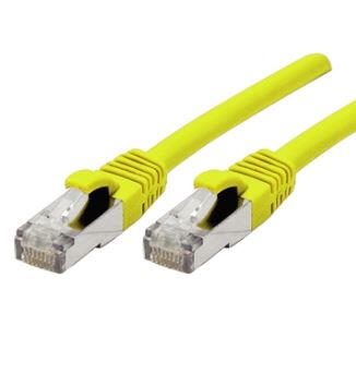 Dexlan Exertis Connect Patchkabel Cat. 6A, S/FTP (PiMF), halogenfrei, mit Rastnasenschutz, gelb, 15,0 m 858427
