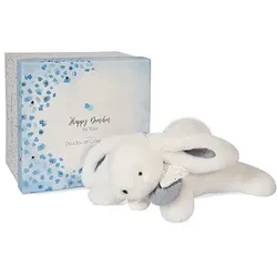 DOUDOU - Happy Glossy Hase, weiss 25cm