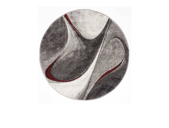 Tapis rond 120x120 rond rouge