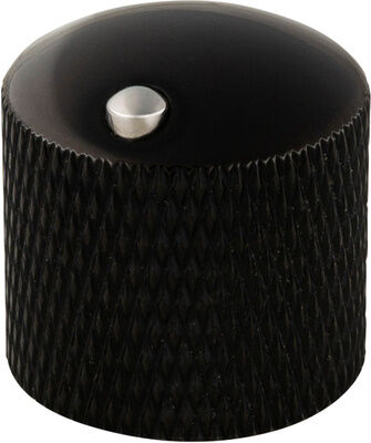 Warwick Single Shaft Dome Knob BL CI Schwarz