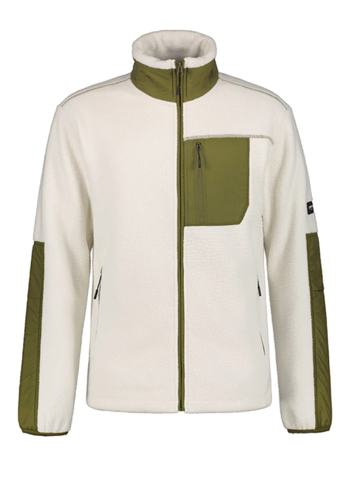 Icepeak Fleecejacke "Mohawk" in Creme/ Khaki - S