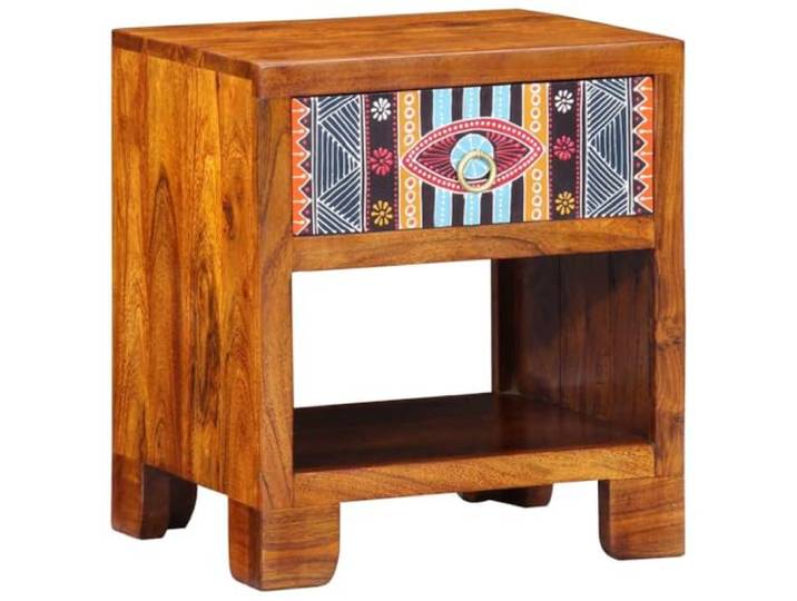 Jkghdrt Sideboard Mehrfarbig 40x35x45cm Massivholz Akazie Aufbewahrung Massivholz Akazie, Mehrfarbig, Fächer und Schubladen, Wohnzimmer Esszimmer, 40x35x45cm