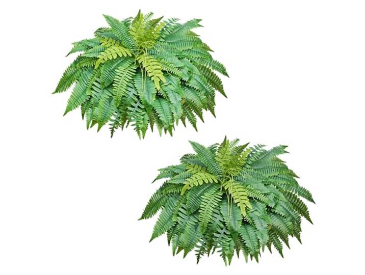 VEVOR Fougère Artificielle 1219 mm\, Fougère de Boston Artificielle 67 Frondes\, Plante Artificielle en Soie et LDPE pour Décoration Intérieur Extérieur\, Maison\, Porche\, Jardin\, Bureau\, Salon\, Lot de 2