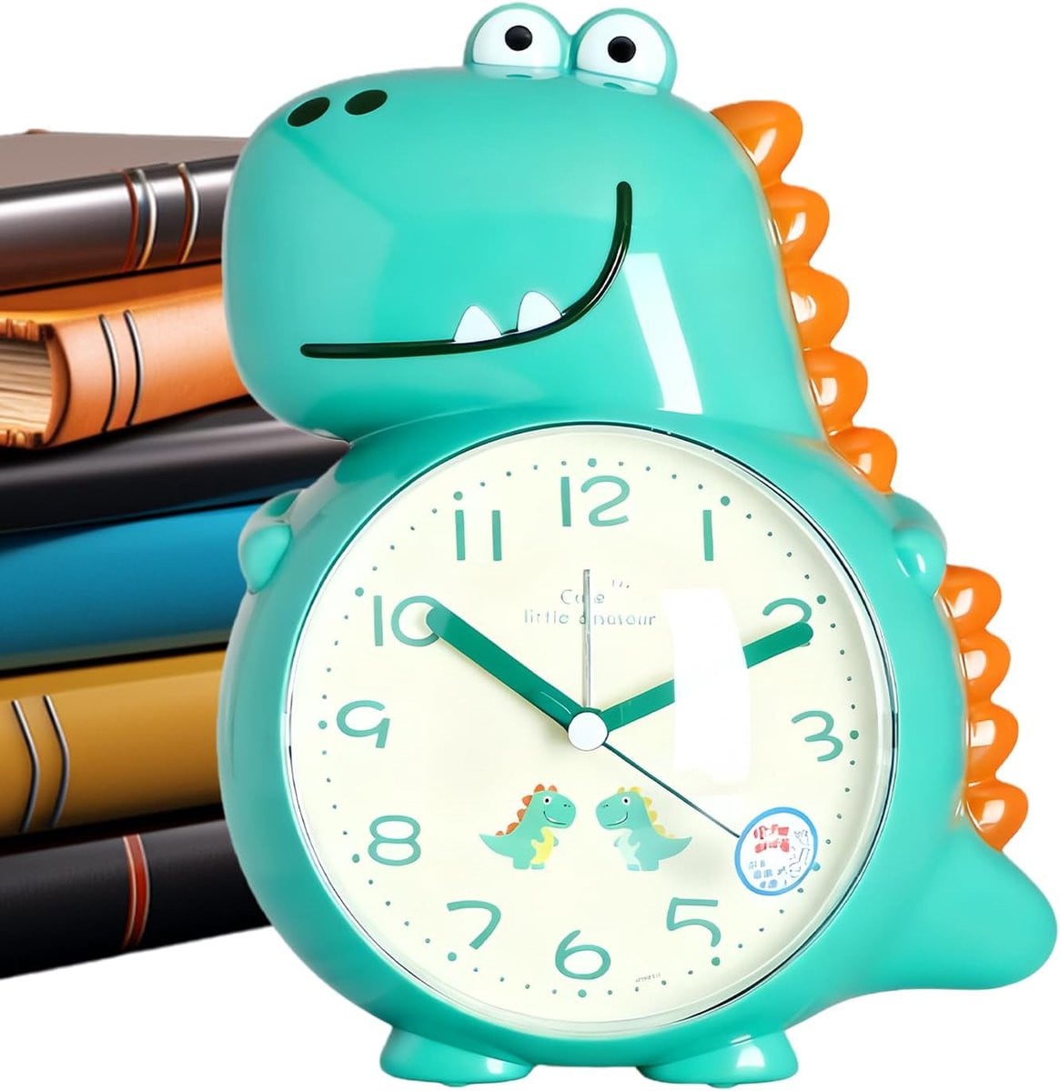 Groene Kinderwekker Dinosaurus met geluid voor de ochtendroutine, Breedte: 18.8 cm