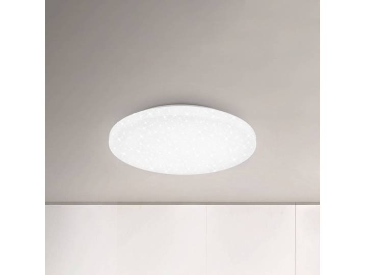 LED plafondlamp Case IP44 sterrenhemel 840 Ø 40cm, wit / opaal, Badkamer, Kunststof, Modern, Plafondlamp badkamer