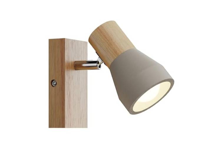 Lindby Spot en béton Filiz à intensité variable (Scandinave) Gris e. a. pour Chambre coucher (1 lampe\,à E14)\, Lampe encastrable plafonnier applique