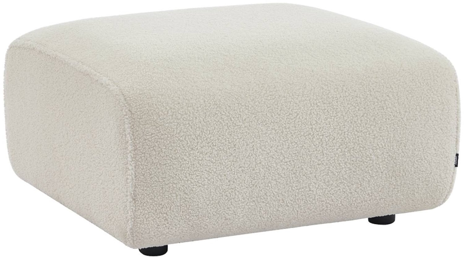 Sweek Wallas Poef Bouclé Module voor Bank, L 76 x B 70 x H 41 cm