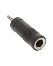 InLine Audio-Adapter Stereo-Stecker W bis Mini-Phone Stereo 3,5 mm S Schwarz (99303)