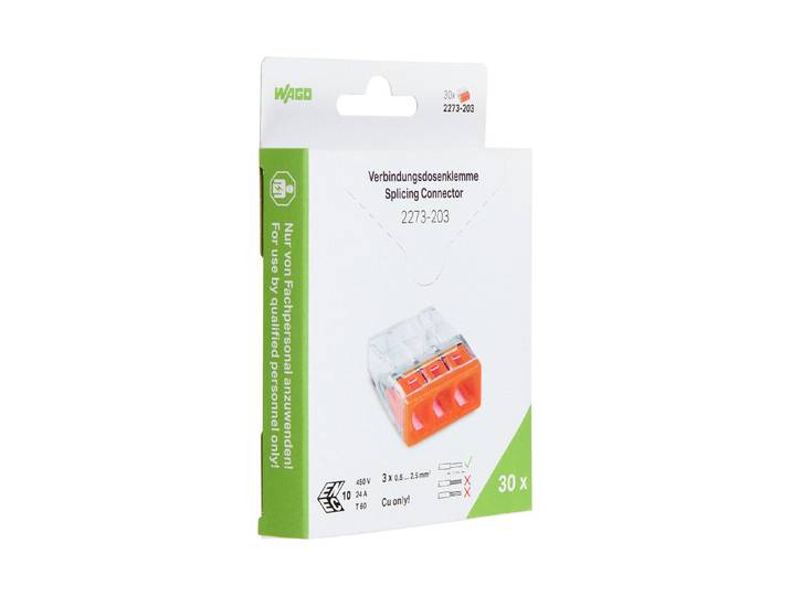 Wago Steckklemme Compact 3x 0.5-2.5mm² 30 Stk.