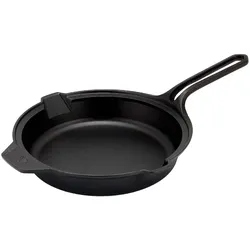 Gusseisenpfanne Induction 30cm für Feuer, Grill Cast Iron Skillet ohne PTFE, Victoria, 31749 Signature Classic