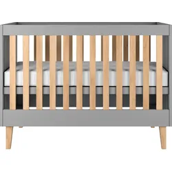 GITTERBETT Nesto Höhenverstellbar 60/120 cm Grau