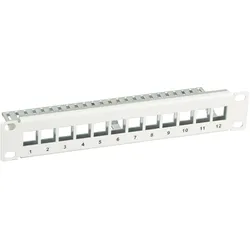 EFB 691826 Verteilerfeld 10? 1HE 12-Port, Metall, grau RAL7035