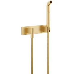 Dornbracht Gießrohr mit Abdeckplatte SERIENSPEZIFISCH Gold gebürstet PVD, 15 l/min Durchfluss, 3/8 Brauseabgang, 240 x 60 mm Abdeckplatte