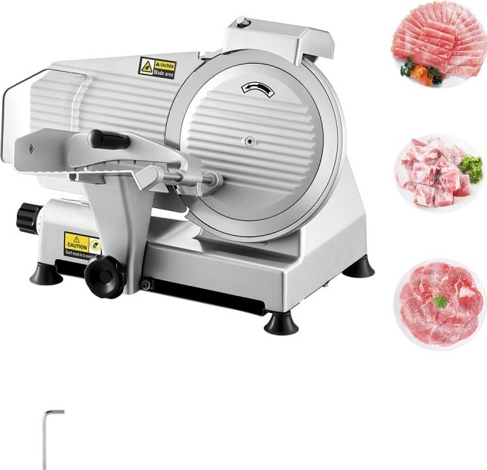 Elektrischer Fleischschneider 180W - Feinkostschneider für Fleisch, Brot und Käse - Hochwertige Küchengeräte - Fleischschneidemaschine