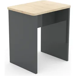VCM, Sitzbank, Holz Sitzhocker Würfel Fussablage Beistelltisch Esal (40 cm)