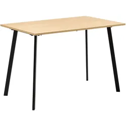 Esstisch in Schwarz/Eichefarben