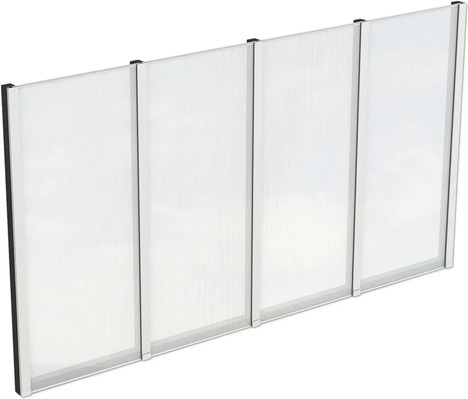 Seitenwand Polycarbonatplatten SKAN HOLZ 343 x 200 cm anthrazit