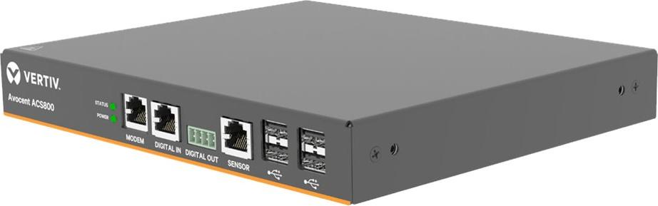 Vertiv Avocent ACS804MEAC-404, Schwarz, CLI, HTTP/HTTPS, SNMP, 3DES, 128-bit AES, 192-bit AES, 256-bit AES, FIPS 140-2, HTTPS, IPSec, SHA-256, SNMP, SNMPv3, SSH,..., LOCAL, RADIUS, LDAP, TACACS+ and ONE TIME PASSWORD(OTP), RJ-45, Eingebettetes LINUX