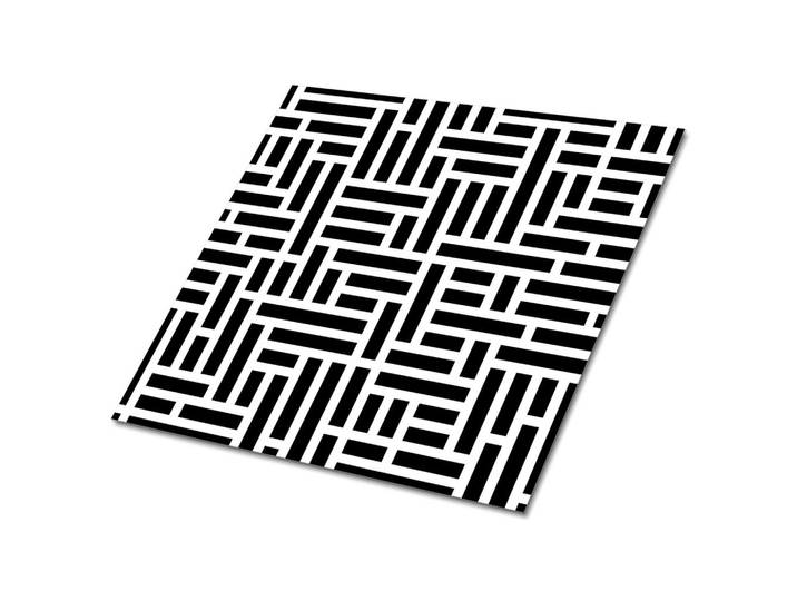 SELBSTKLEBENDE Wandfliesen 9 Stück 30x30 cm - Geometrische Abstraktion