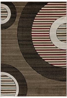 MDA Rugs Glamour Collection Geometric Polypropylene Area Rug