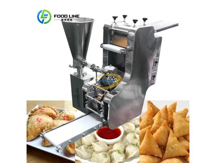 Machine à raviolis automatique compacte personnalisée pour la fabrication de raviolis aux crevettes, empanadas et samosas – Usage commercial