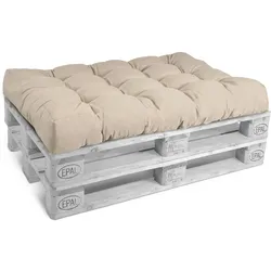 PALETTENKISSEN Eco Style Sitz 120/80/15 cm Natur
