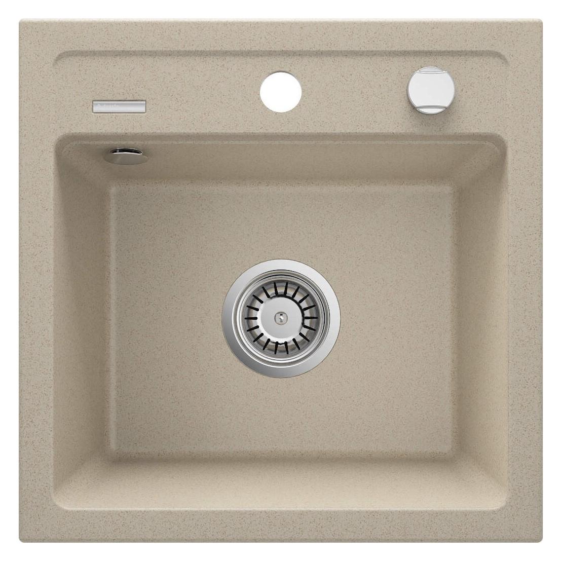 Deante Granitspüle mit 1 Becken (Unterbauspüle, 50 cm) (ZQZ 7103)