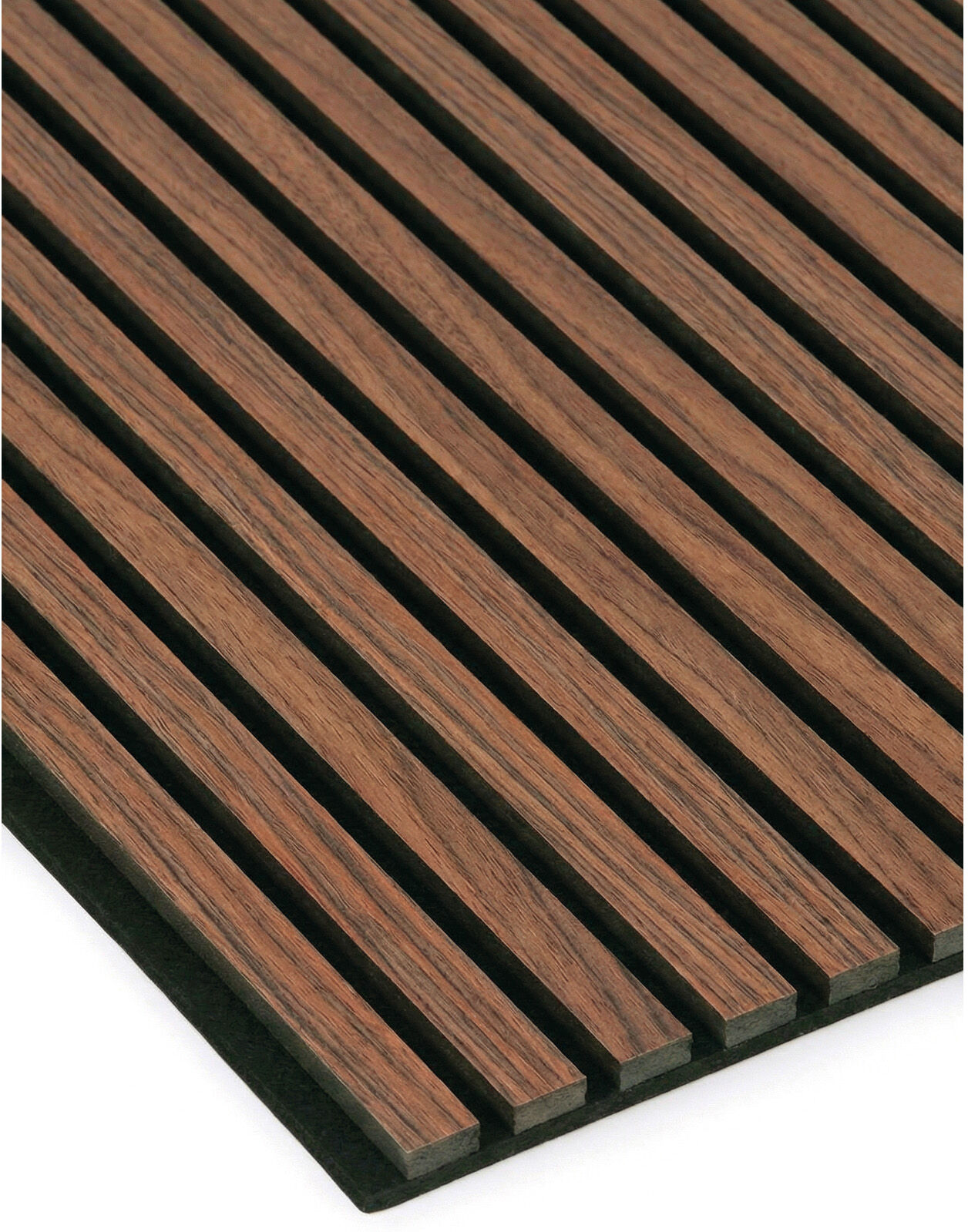 B2B Partner Akustikpaneel aus Holz, 2400 x 600 mm, B2BP010, 5 Stk, goldenes Teakholz