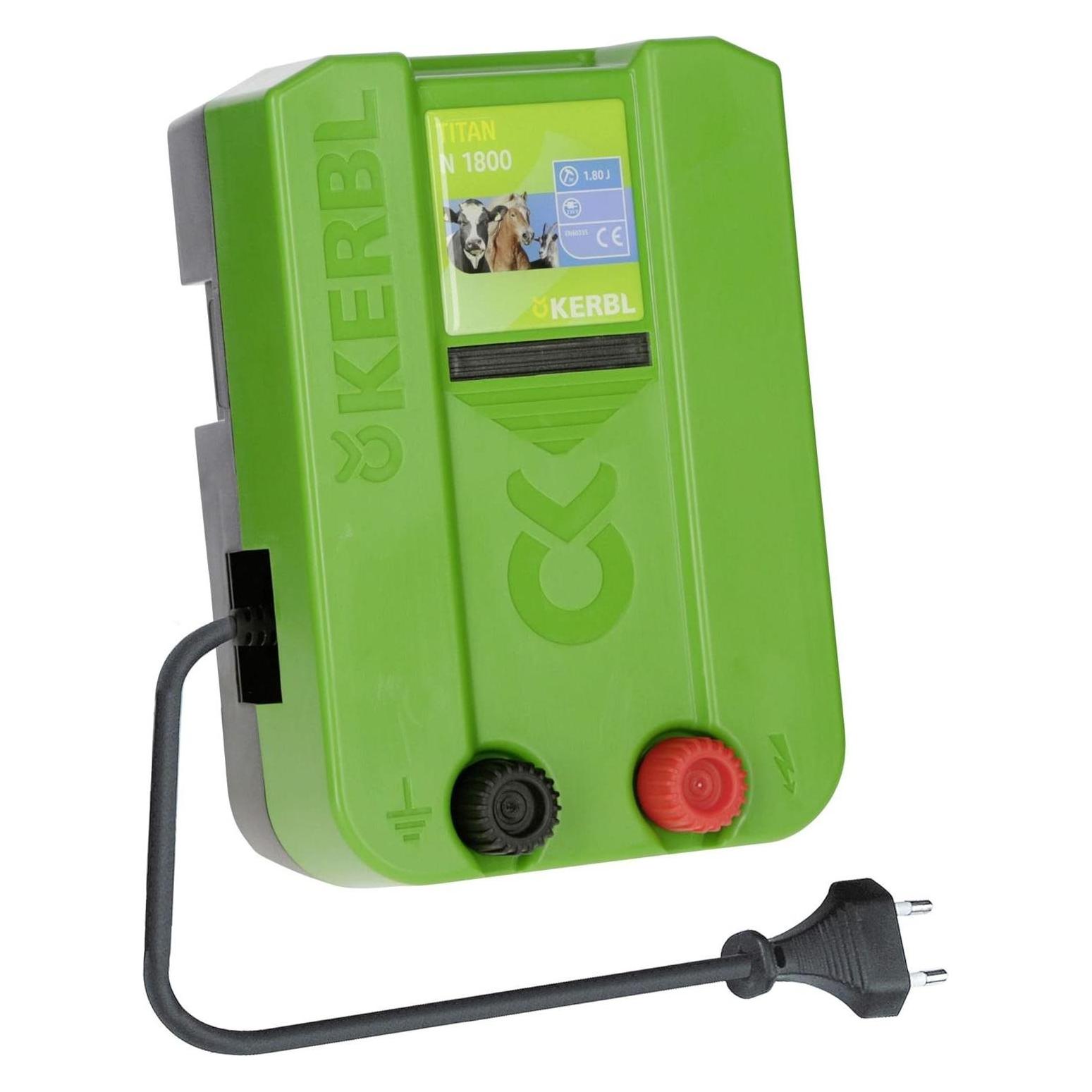 Kerbl Weidezaungerät Titan N 1800, 1.8 J Weidezaun Gerät Stromversorgung Netzgerät 230V (392531)