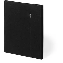 Schwarze Mappe mit Block