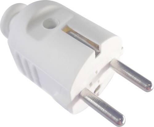 Bachmann 910.270 Schutzkontaktstecker Kunststoff 250V Weiß IP20