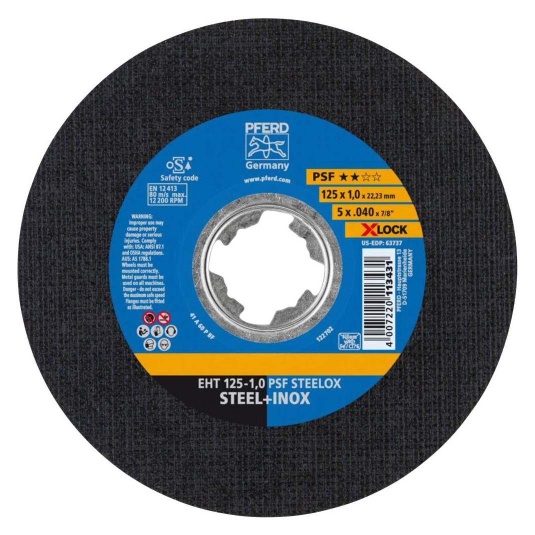 Pferd Trennscheibe gerade EHT 125 1,0 PSF STEELOX/X LOCK (69198289)